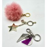 Three Funky Key Rings. Fluffball, Sheriff and Twilight Zone. Ref: ST1.