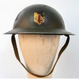 1939 Dated British Army MK II Helmet. Used by the Irish Army during their emergency crisis 1939-