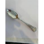 Antique SCOTTISH SILVER TABLESPOON with clear hallmark for J & W Marshall, Edinburgh 1833. Excellent