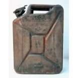 100% Genuine Waffen SS 20 Ltr. Jerry Can Made by Sandrik. This can was found in Normandy France.