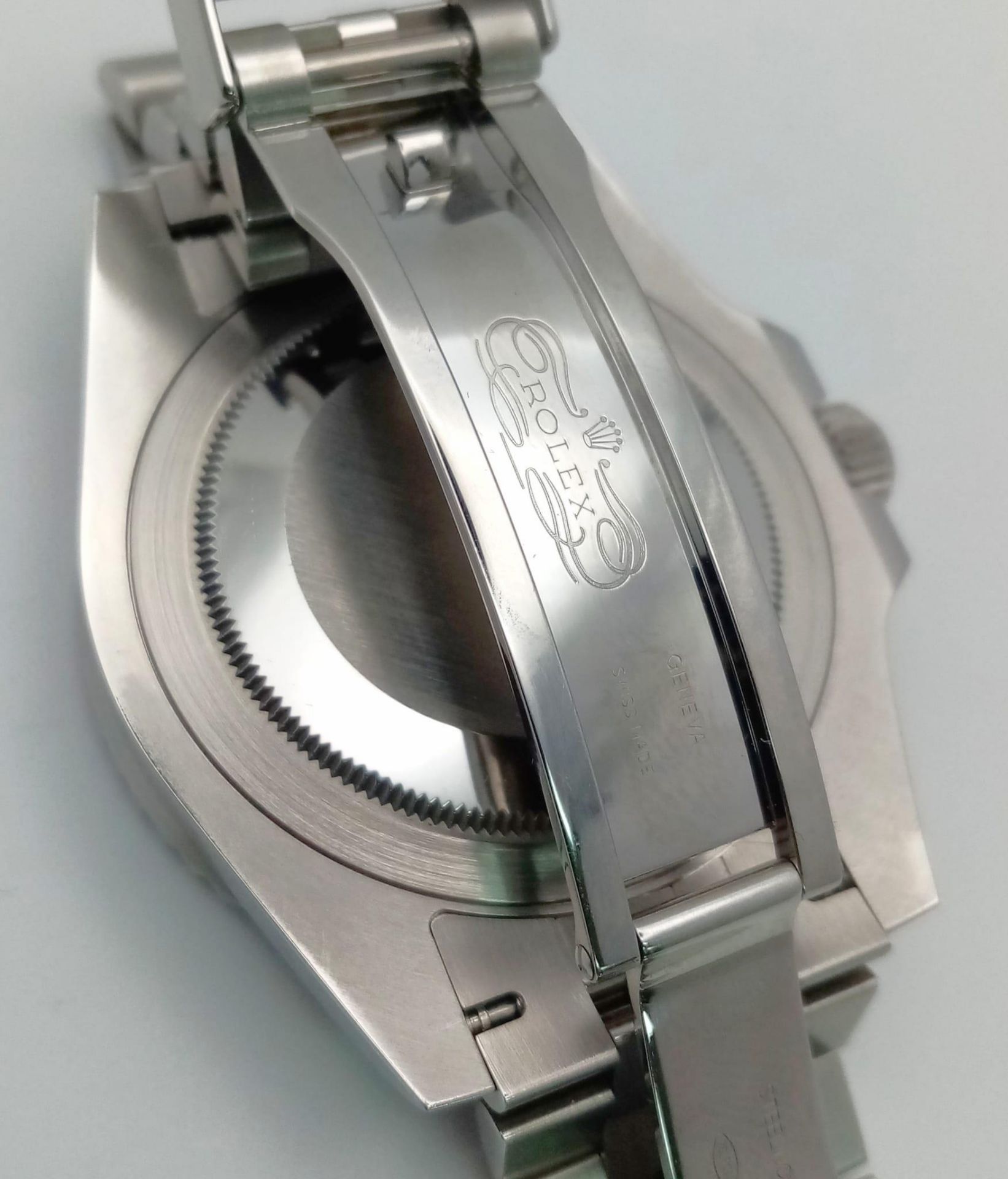 A Rolex GMT - Master II Pepsi Gents Watch. Stainless steel strap and case - 40mm. Ceramic Pepsi- - Bild 9 aus 14