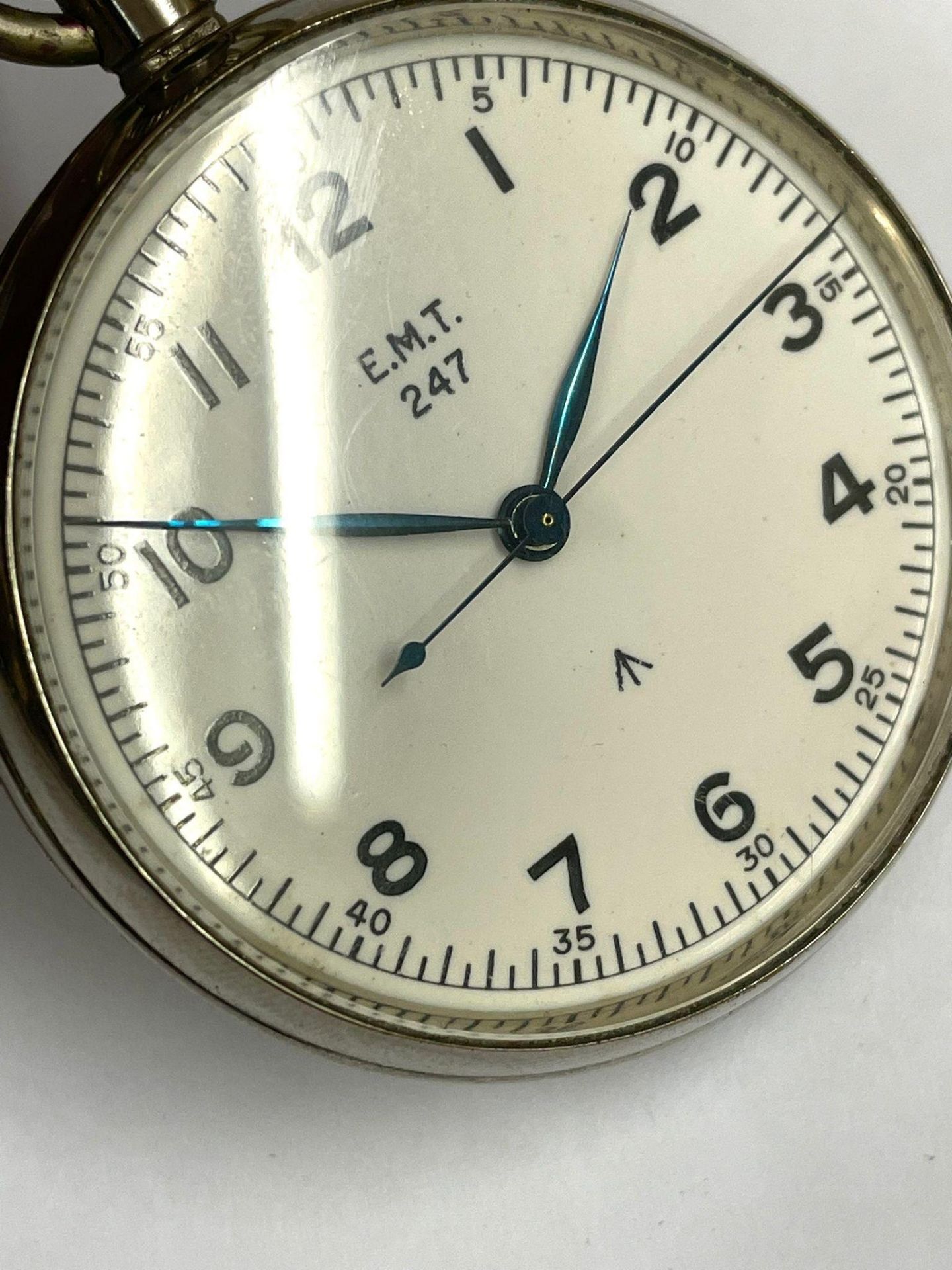 WW2 Military HS-3 Royal Navy Tissot Deck Watch / Pocket Watch (Working). These deck watches were - Bild 2 aus 5