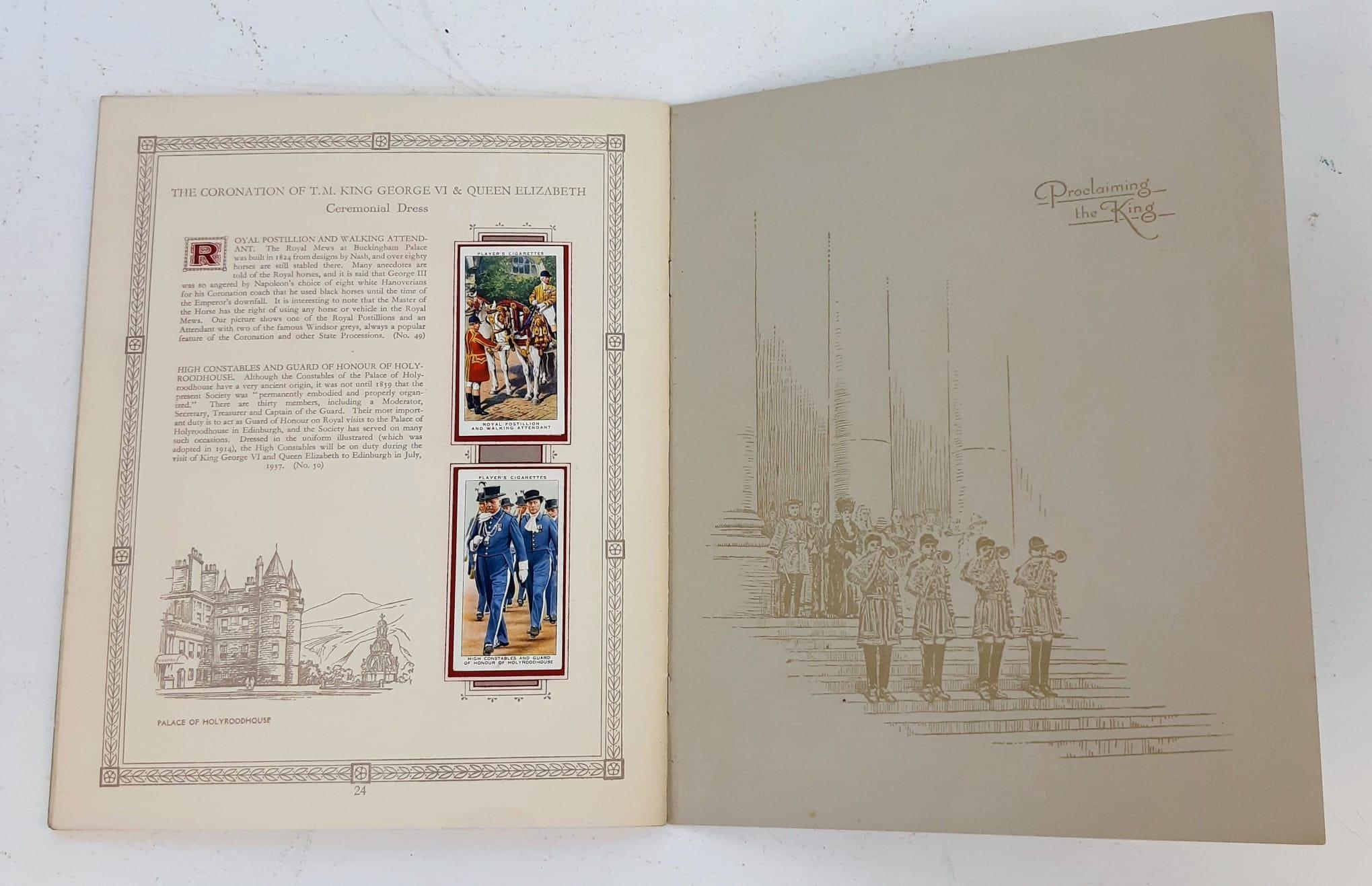 Two Rare John Player Cigarette Card Booklets of The Coronation of George VI and Queen Elizabeth. One - Image 5 of 7