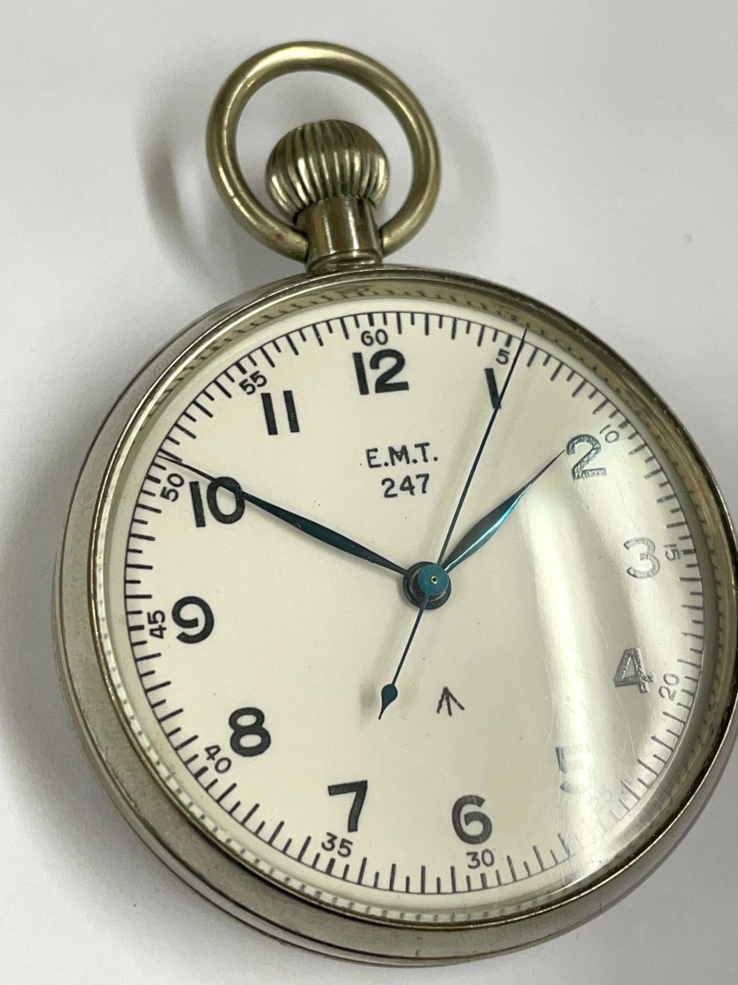 WW2 Military HS-3 Royal Navy Tissot Deck Watch / Pocket Watch (Working). These deck watches were - Bild 3 aus 5