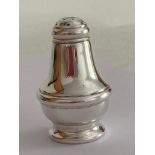 Hallmarked SILVER PEPPER POT. Excellent condition. Approx 21 grams. 6 cm.