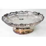 A 1966 Sterling Silver Hand Pierced Decorative Bowl. Hallmarks for Sheffield. Makers mark of Emile