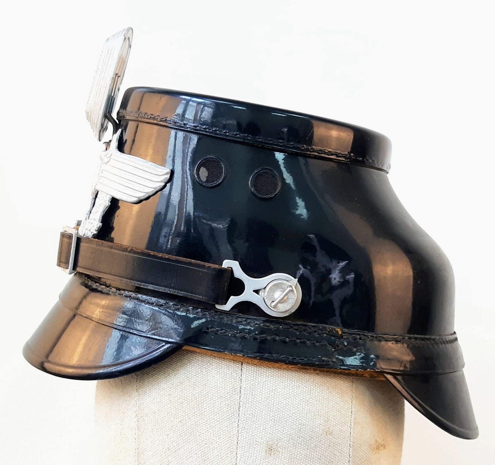 WW2 German Stadt Polizei (Town Police) Kepi Helmet. - Bild 3 aus 15
