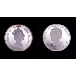 A 999 Silver Cook Islands Proof One Dollar Coin - Commemorating the death of Princess Diana. Comes