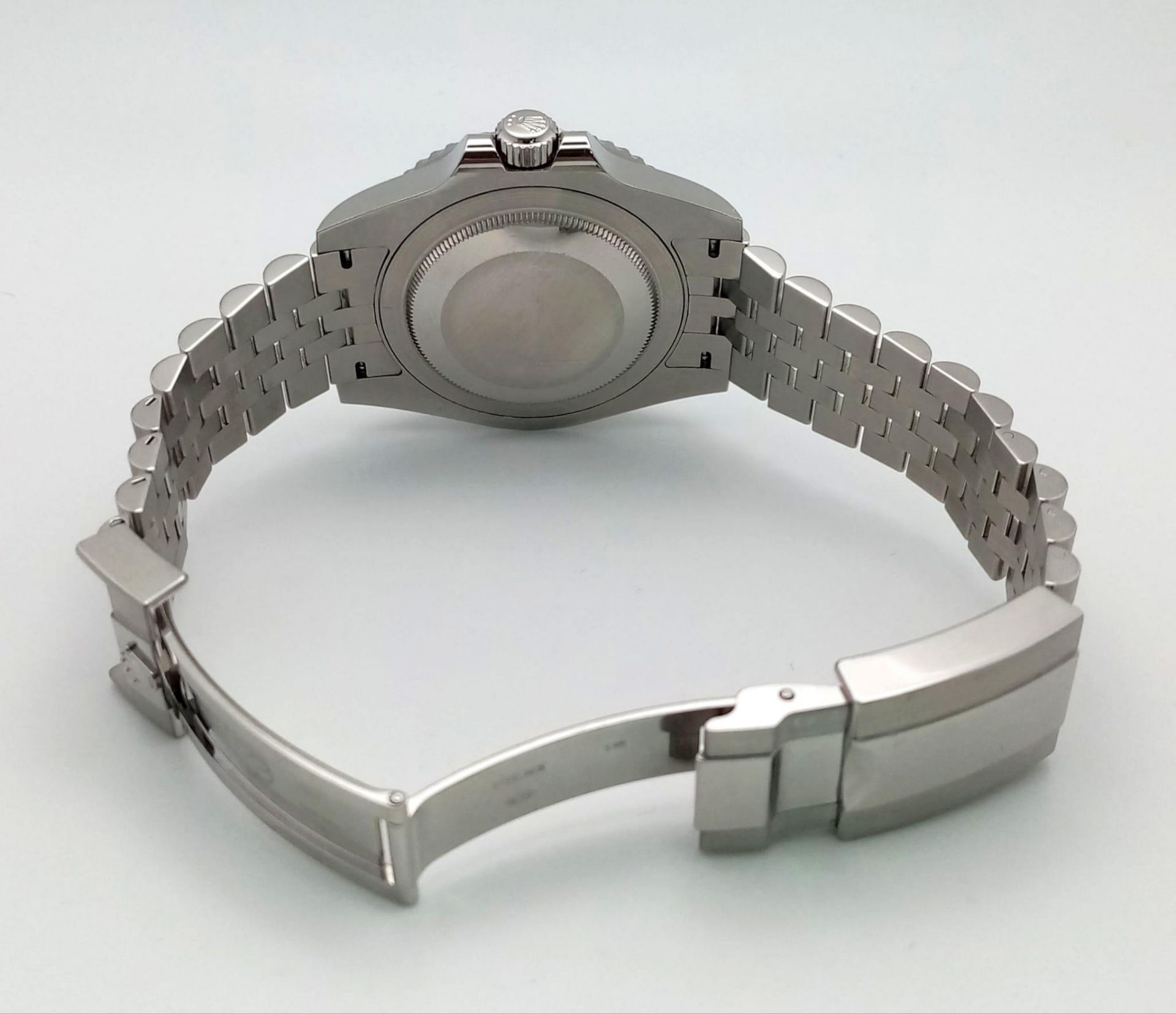 A Rolex GMT - Master II Pepsi Gents Watch. Stainless steel strap and case - 40mm. Ceramic Pepsi- - Bild 8 aus 14