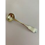 Antique Georgian SILVER MUSTARD SPOON. Fiddle handle with ladle bowl. Please see photo for