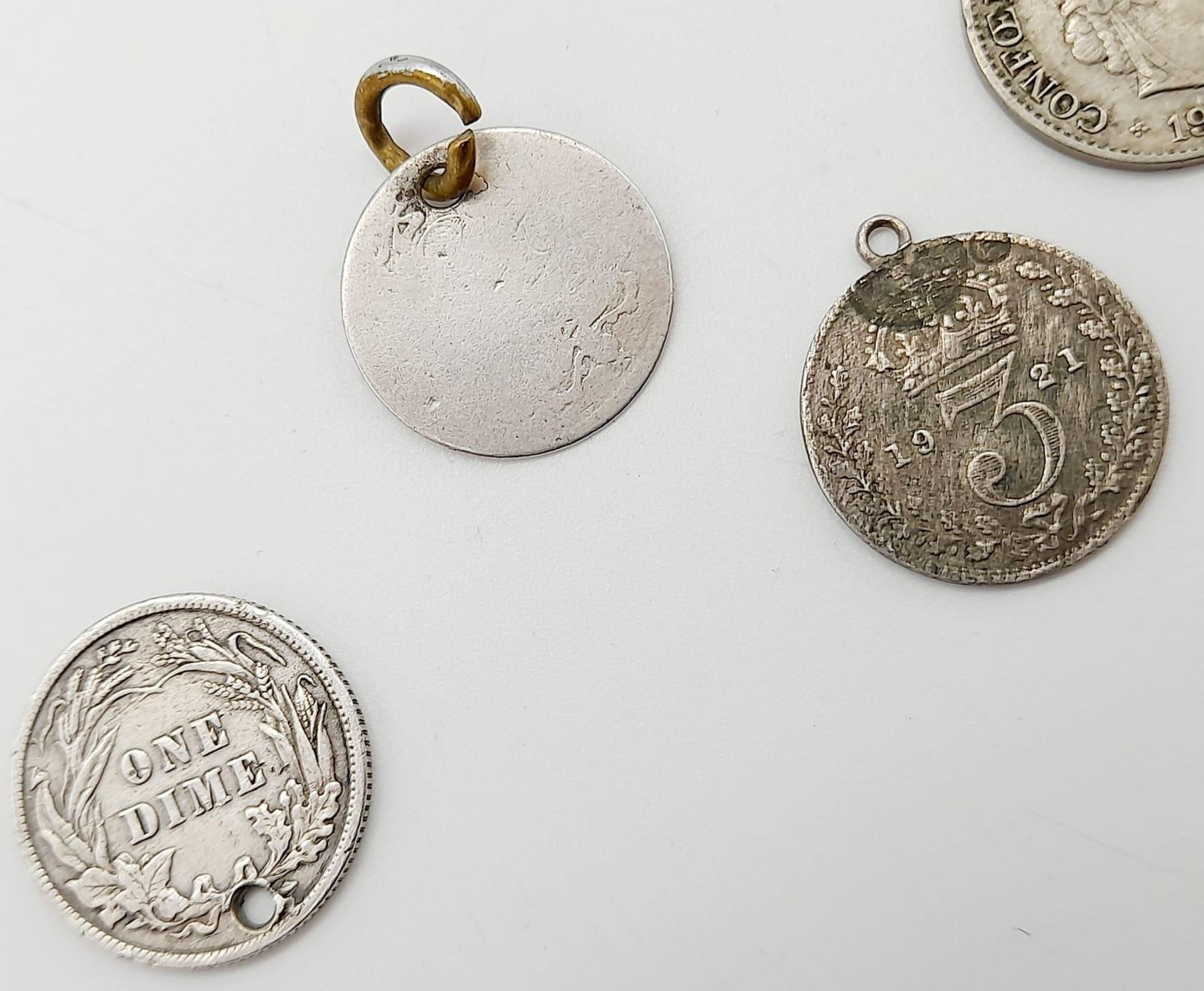 A Parcel of 8 Antique Silver Coins, Five Drilled as Pendants Comprising; 1904 Edward VII Florin - Bild 5 aus 5