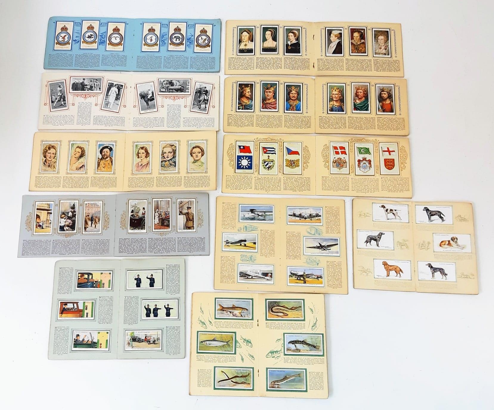 A Brilliant Collection of Eleven Vintage and Antique Cigarette Card Books. All filled. To Include: - Image 2 of 2