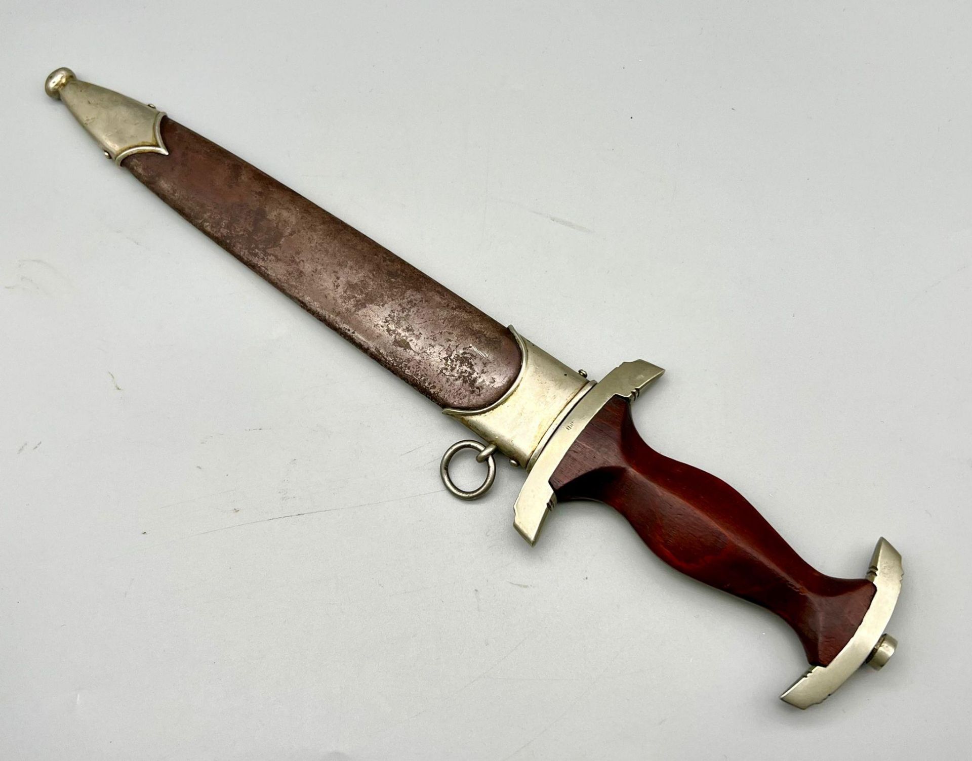 3rd Reich Niederrhein District S.A Dagger with full Rohm inscription. Maker Solinger Metall - Bild 7 aus 7