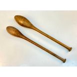 A pair of Late 19th Century INDIAN CLUBS. Club swinging is believed to have originated in ancient