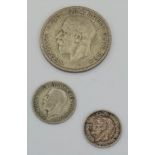 A Parcel of Three 1936 Silver Coins (The Year of Three Kings) Comprising; One Half Crown, One Silver