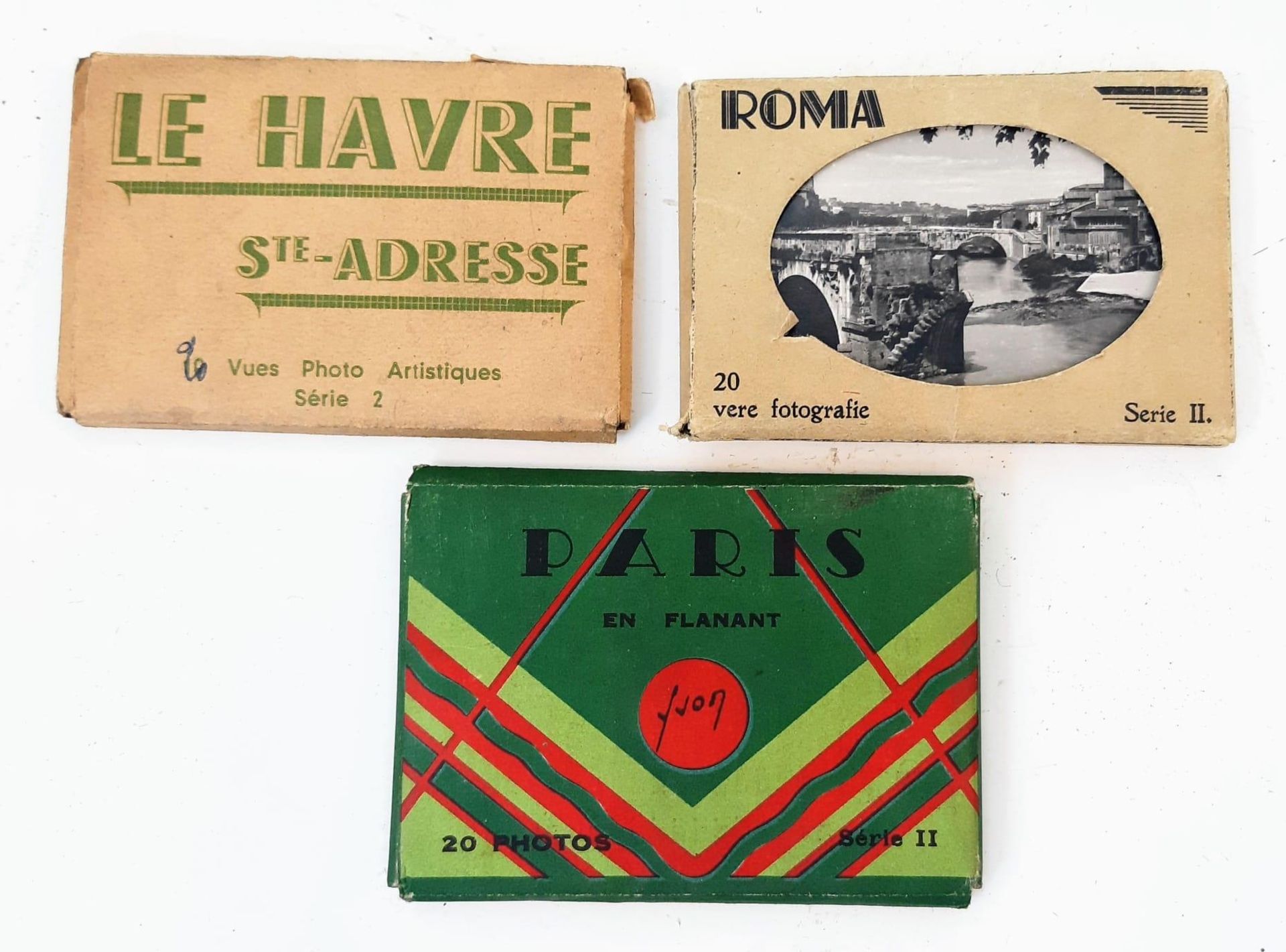 Three Vintage Photo City Books. Paris, Rome and Le Havre. - Image 5 of 6