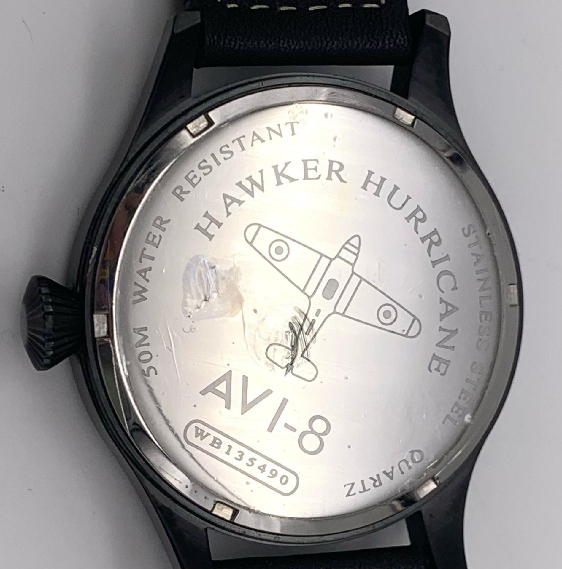 Ex Display Limited Edition Hawker Hurricane Watch by AVI-8. 52mm including crown. 1 Year Battery - Bild 10 aus 13