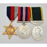Group of three medals to a Dunkirk POW, Signalman E Goodwin R Signals, consisting of: 1939-45