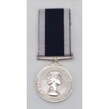 A Royal Navy Long Service and Good Conduct Medal, EIIR 2nd type obverse, named to MX 912768 S