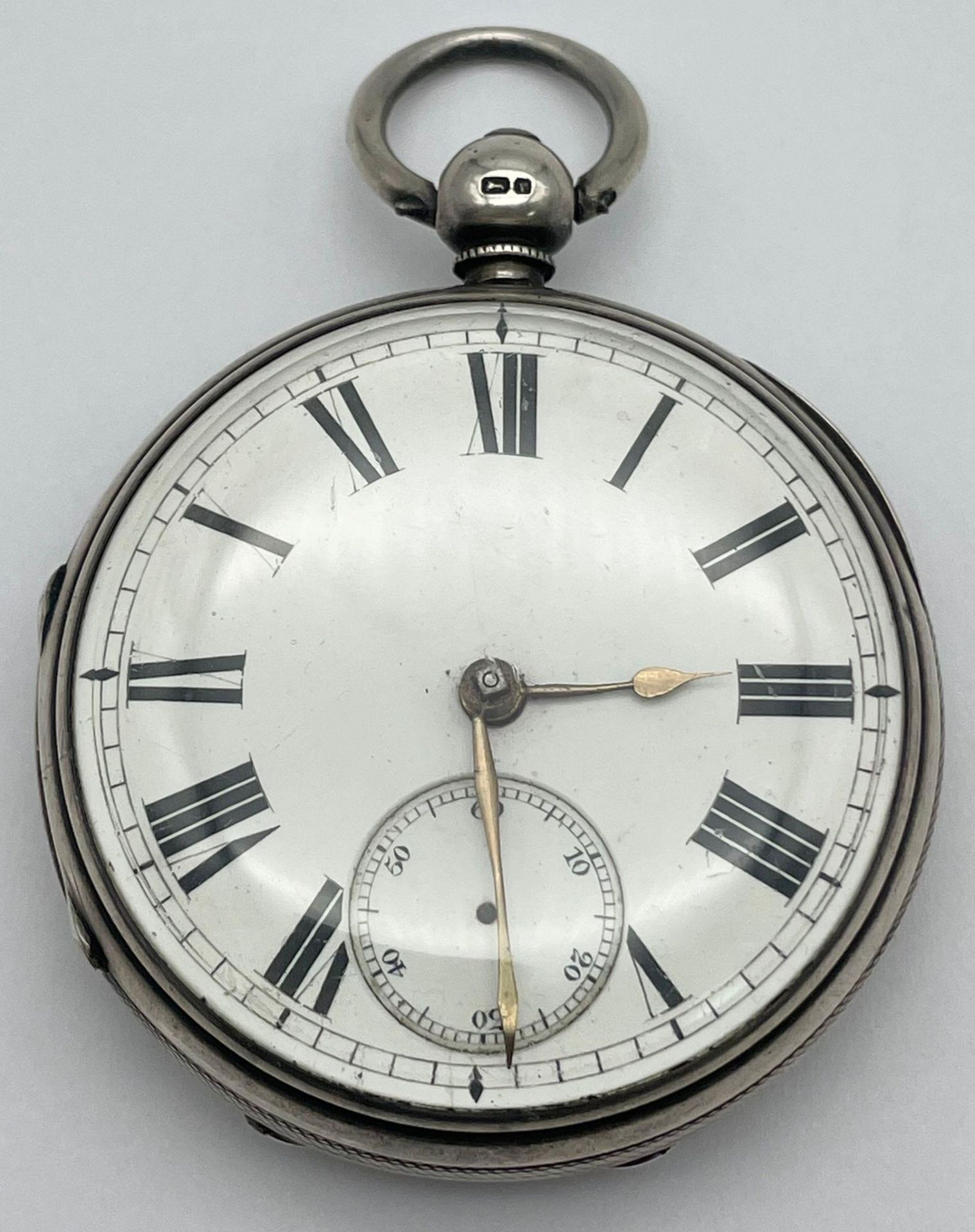 A Waltham Pocket Watch, Top winder, Hallmarked Silver in Good Condition (overwound), Plus Solid - Image 6 of 10