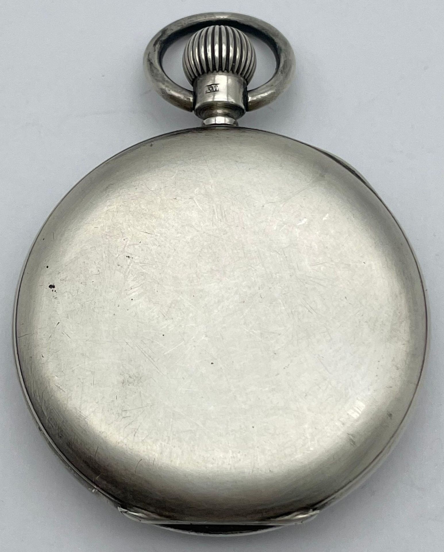 A Waltham Pocket Watch, Top winder, Hallmarked Silver in Good Condition (overwound), Plus Solid - Image 3 of 10