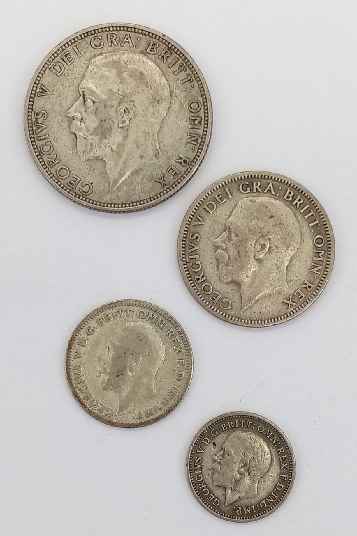 A Parcel of Four 1936 Silver Coins (The Year of Three Kings) Comprising; One Silver Florin, One