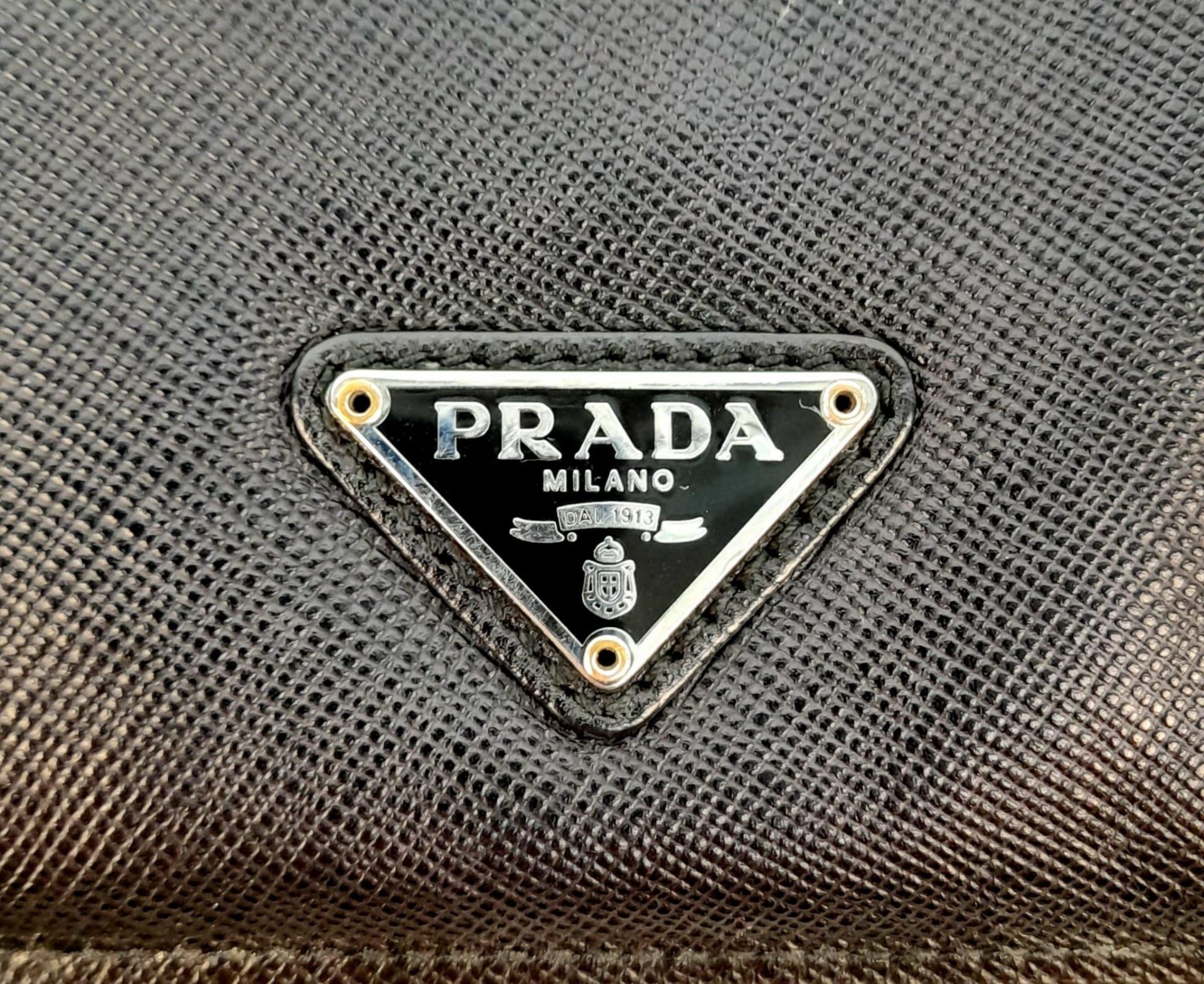 A Prada Black PVC Computer Tablet Cover - With Skull Decoration! 26cm x 21cm. Ref: 12883 - Bild 4 aus 4