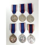 A Set of Six Royal Fleet Reserve Long Service and Good Conduct Medals. Each named to different