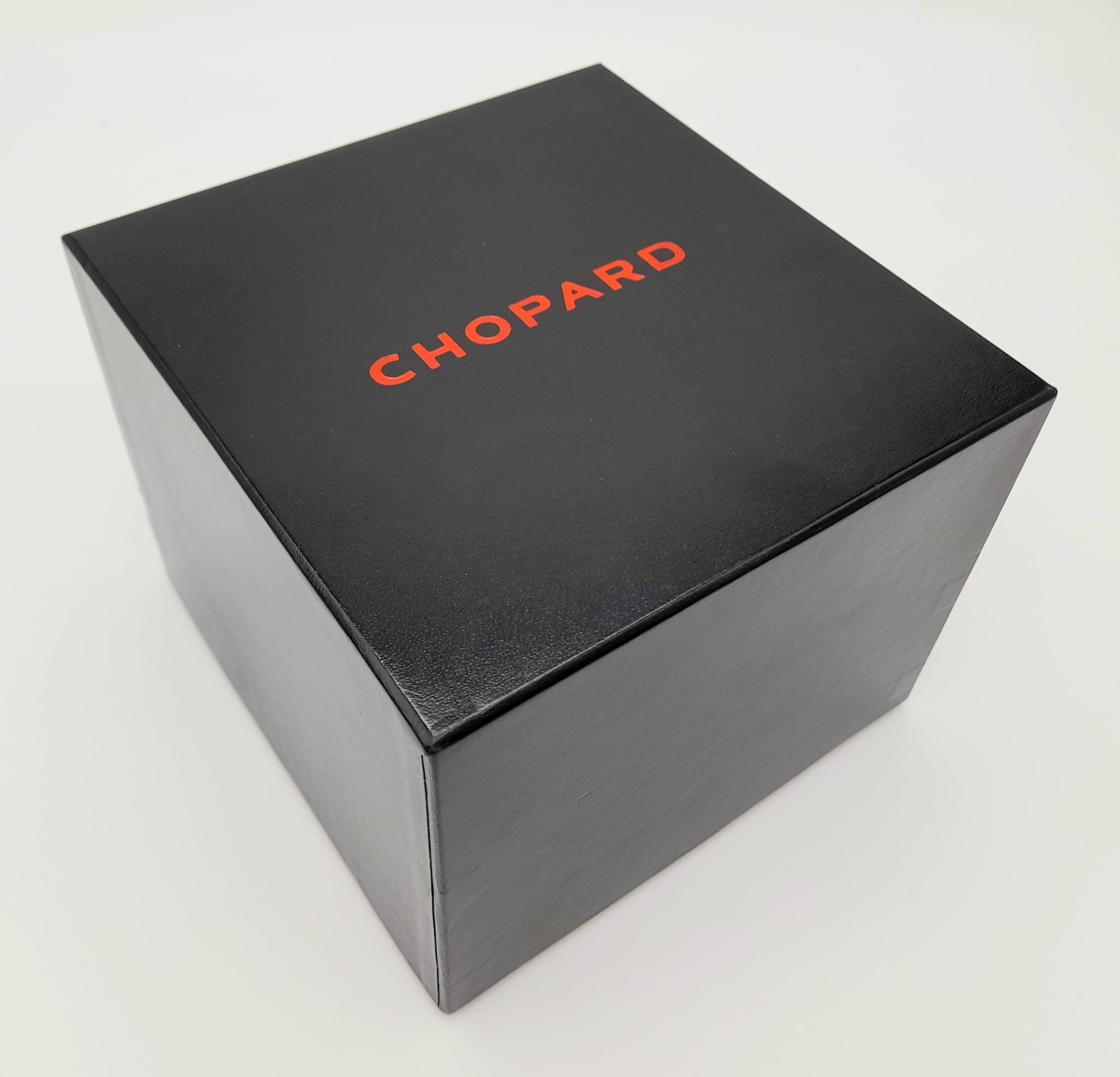 A Chopard Grand Prix de Monaco Historique Chronograph Gents Watch. Black leather strap. Titanium - Image 11 of 11