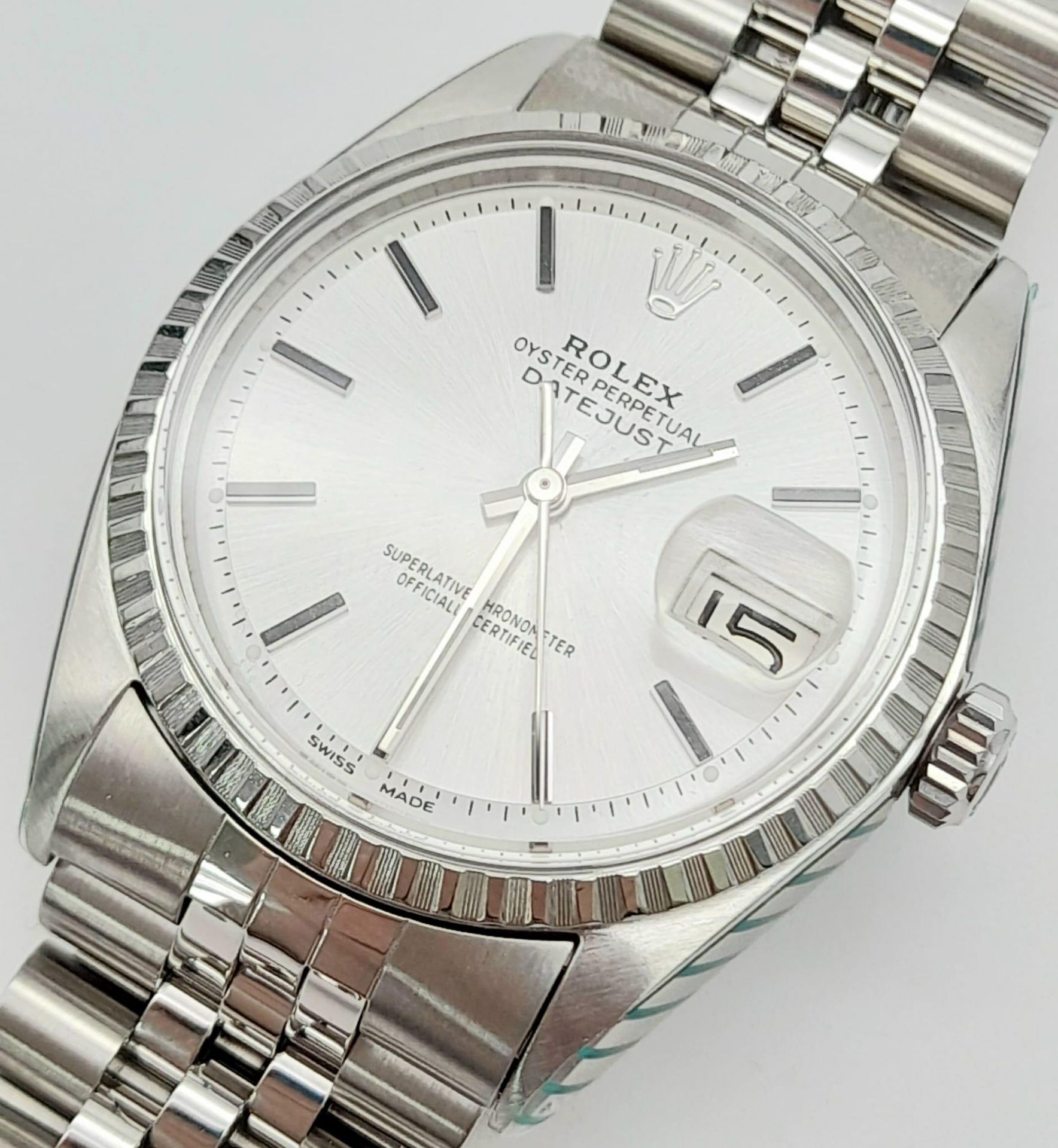 A 2007/8 Completely Overhauled Rolex Oyster Perpetual Datejust. All work completed by Rolex. - Bild 7 aus 9