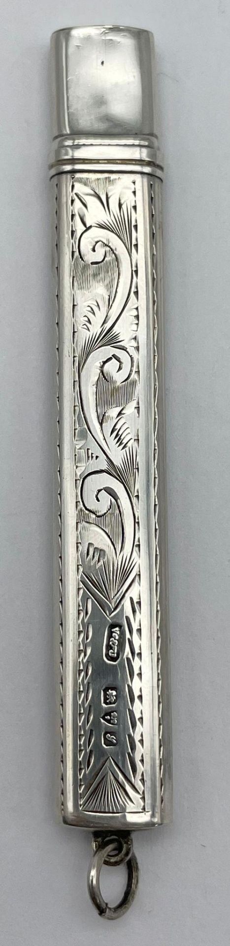 A Silver Selection to Include, A Silver Pencil Holder with Original Pencil, A Silver Cheroot and - Image 6 of 9