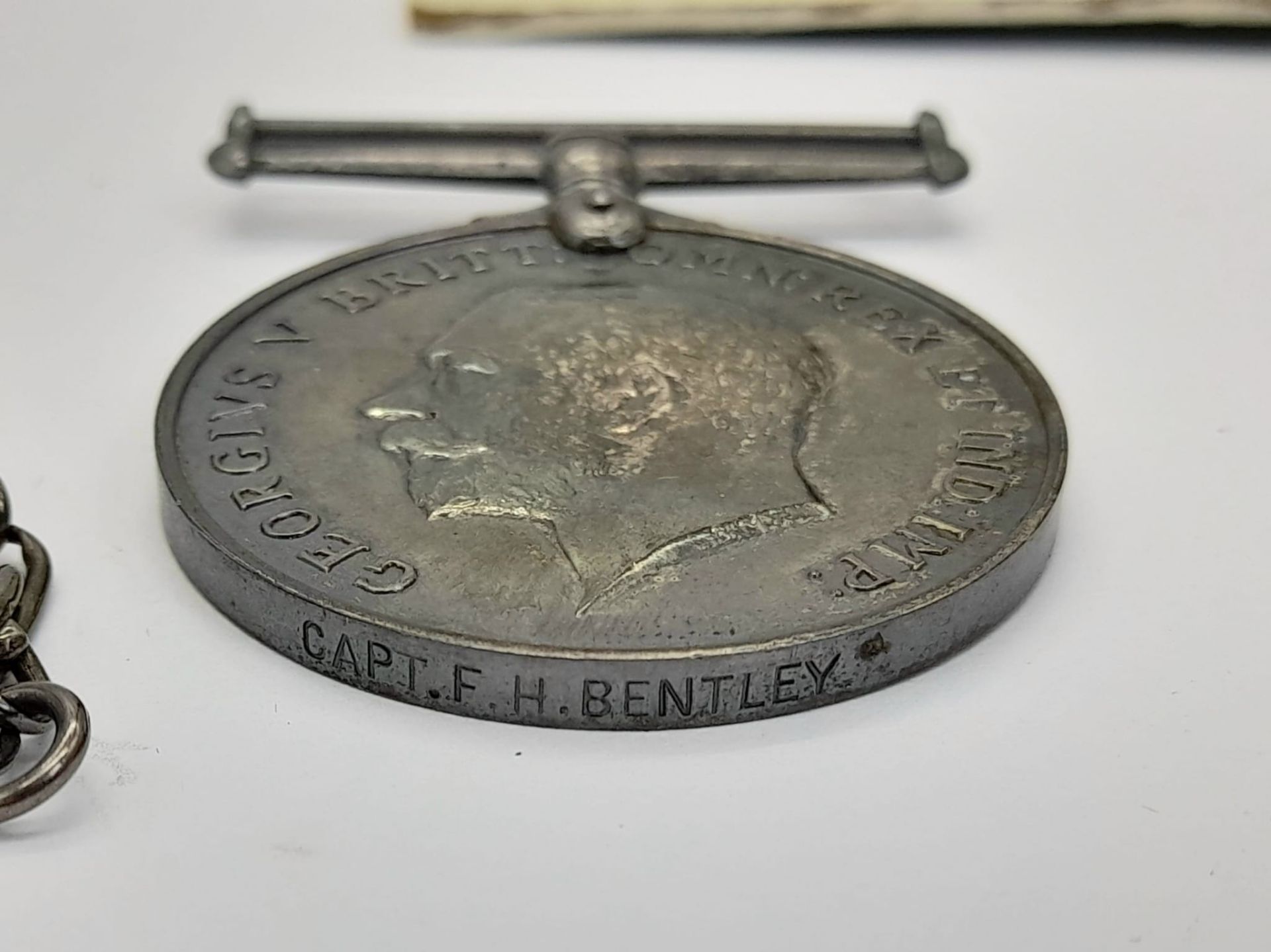 Three WW1 Medals Awarded to Captain F.H. Bentley of the West Yorkshire Regiment. Promoted from - Bild 5 aus 8