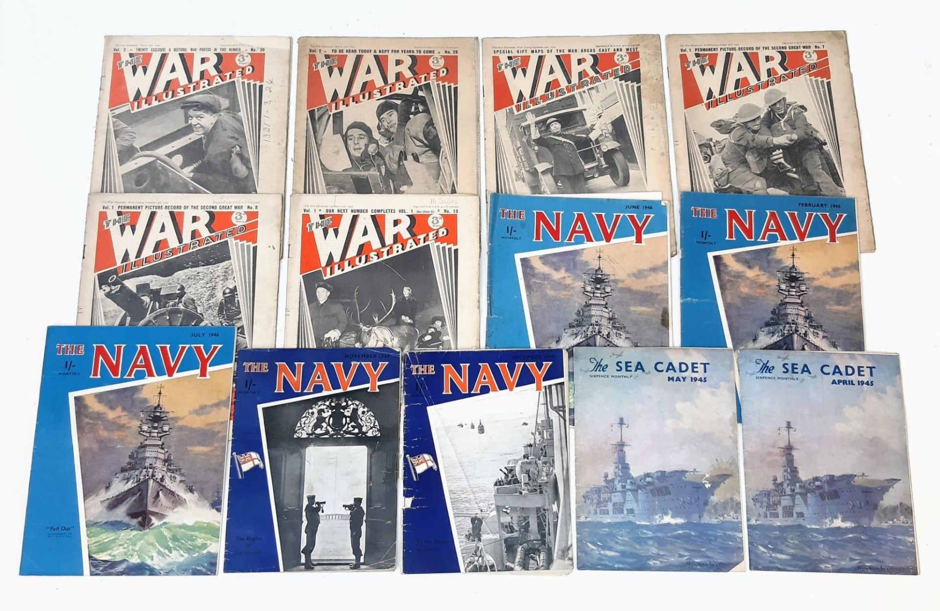 Thirteen Pieces of Original British WW2 Military Reading Material. To Include: Six copies of war