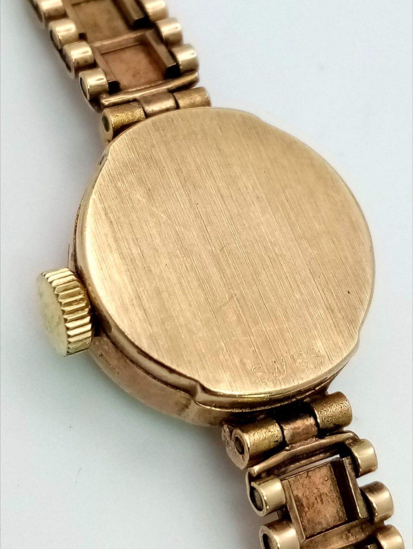 A Vintage Rotary 9K Yellow Gold Mechanical Ladies Watch. 9k gold bracelet and case - 16mm. 21 - Image 5 of 7