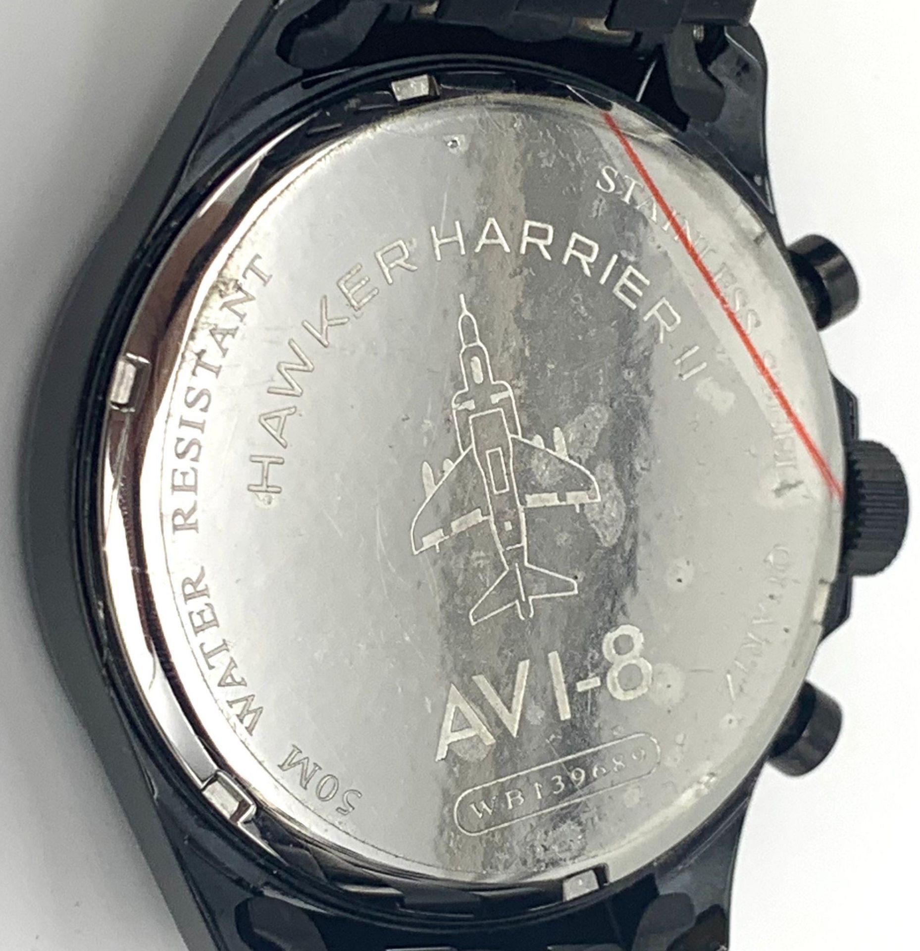Ex Display Limited Edition Hawker Harrier Mk II Watch by AVI-8. 48mm including crown. 1 Year Battery - Bild 8 aus 12
