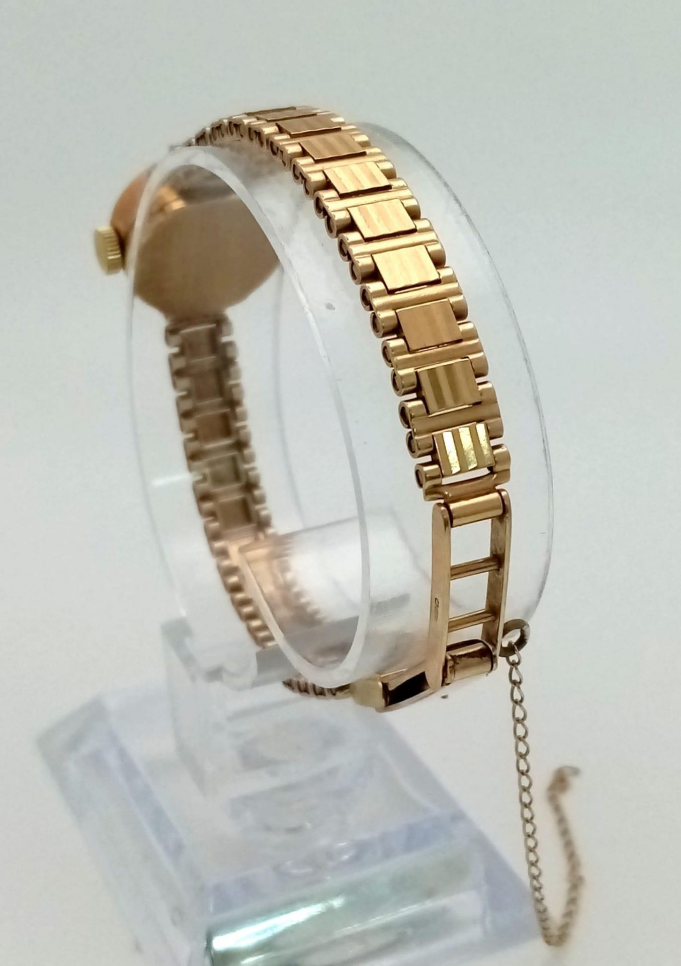 A Vintage Rotary 9K Yellow Gold Mechanical Ladies Watch. 9k gold bracelet and case - 16mm. 21 - Image 7 of 7