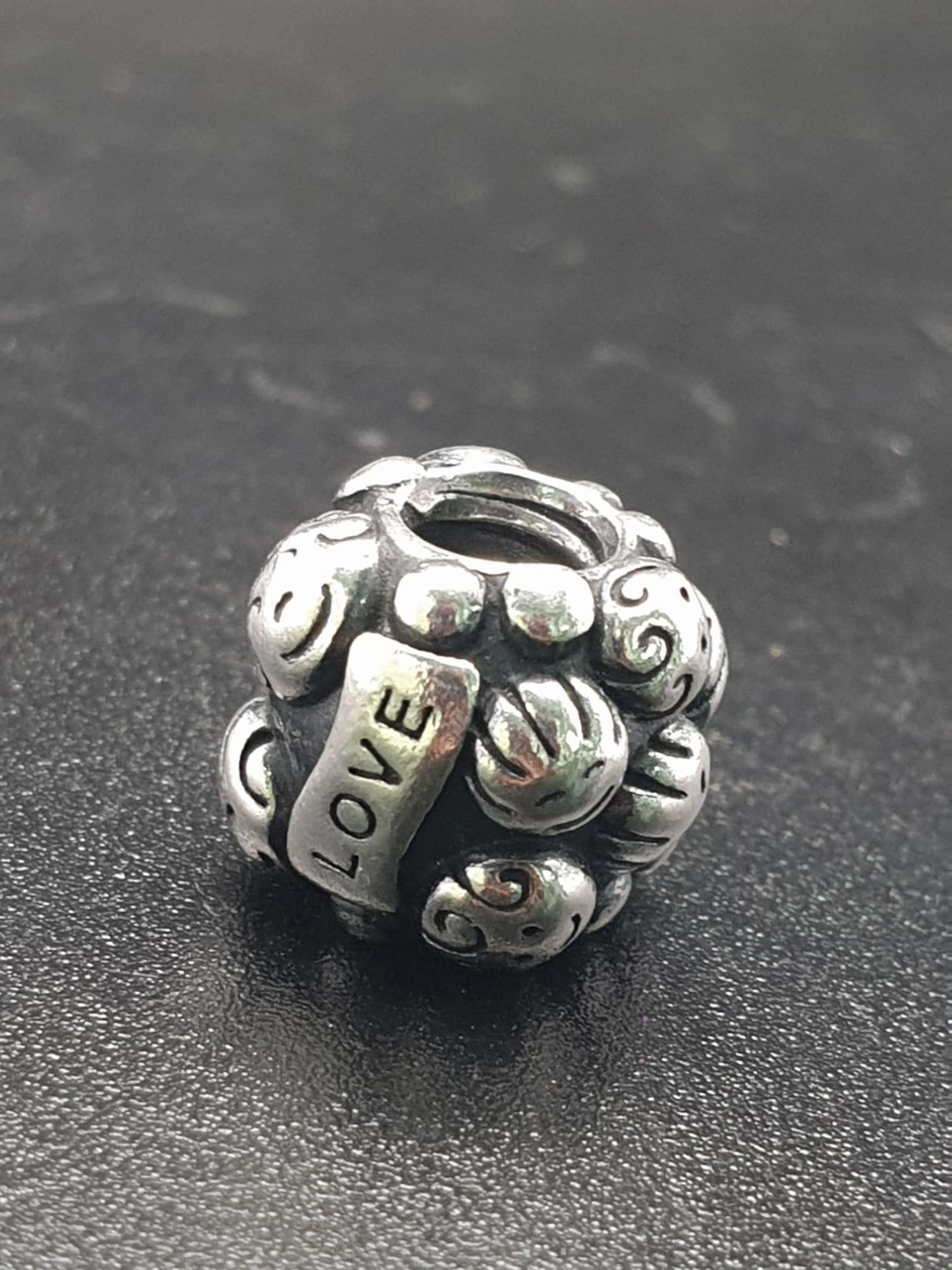 PANDORA STERLING SILVER FAMILY/LOVE CHARM, 4.9G