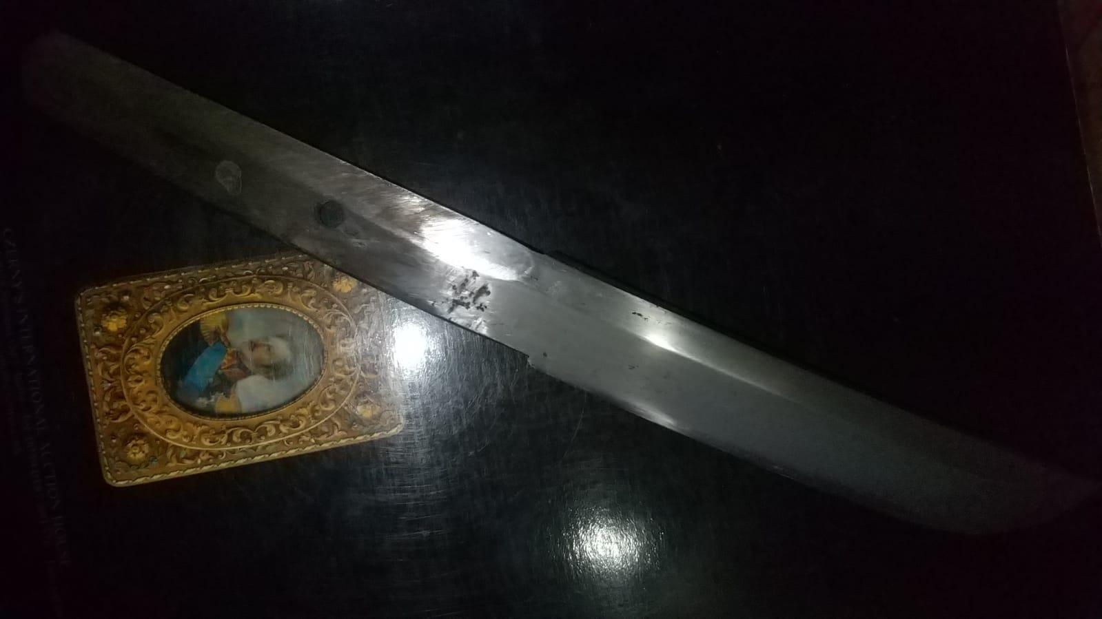 Antique 1600-1868 Edo period Japanese samurai Tanto. Length 270mm , Cutting edge 14.5cm , width 27mm - Image 4 of 6