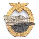 WW2 German 3rd Reich Kriegsmarine “Schnell Boat” (Fast Torpedo Boat) Qualification badge in