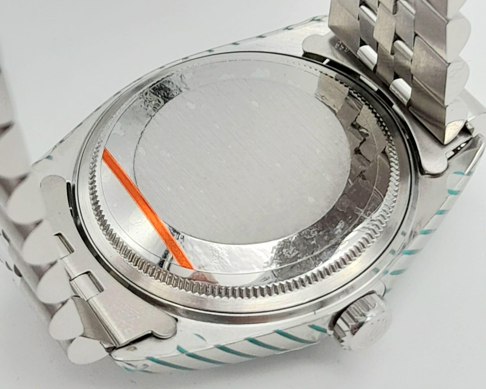 A 2007/8 Completely Overhauled Rolex Oyster Perpetual Datejust. All work completed by Rolex. - Bild 8 aus 9