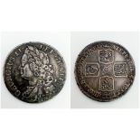 A Rare George II 1745 LIMA Silver Shilling. Please see photos for conditions