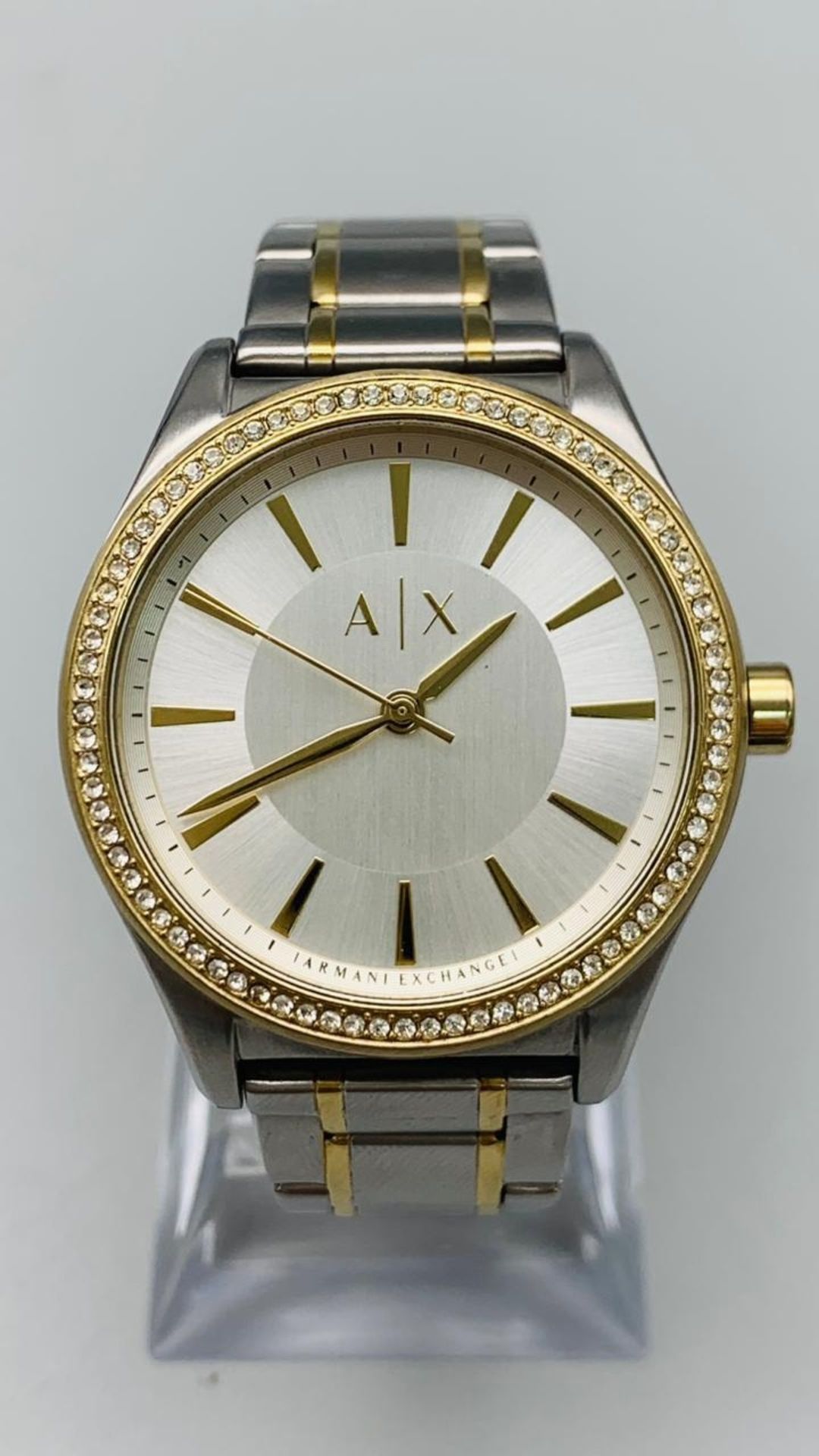 ARMANI EXCHANGE 2 TONE BRACELET WATCH AX MODEL AX5446. FULL WORKING ORDER, EXCELLENT CONDITION. 38MM