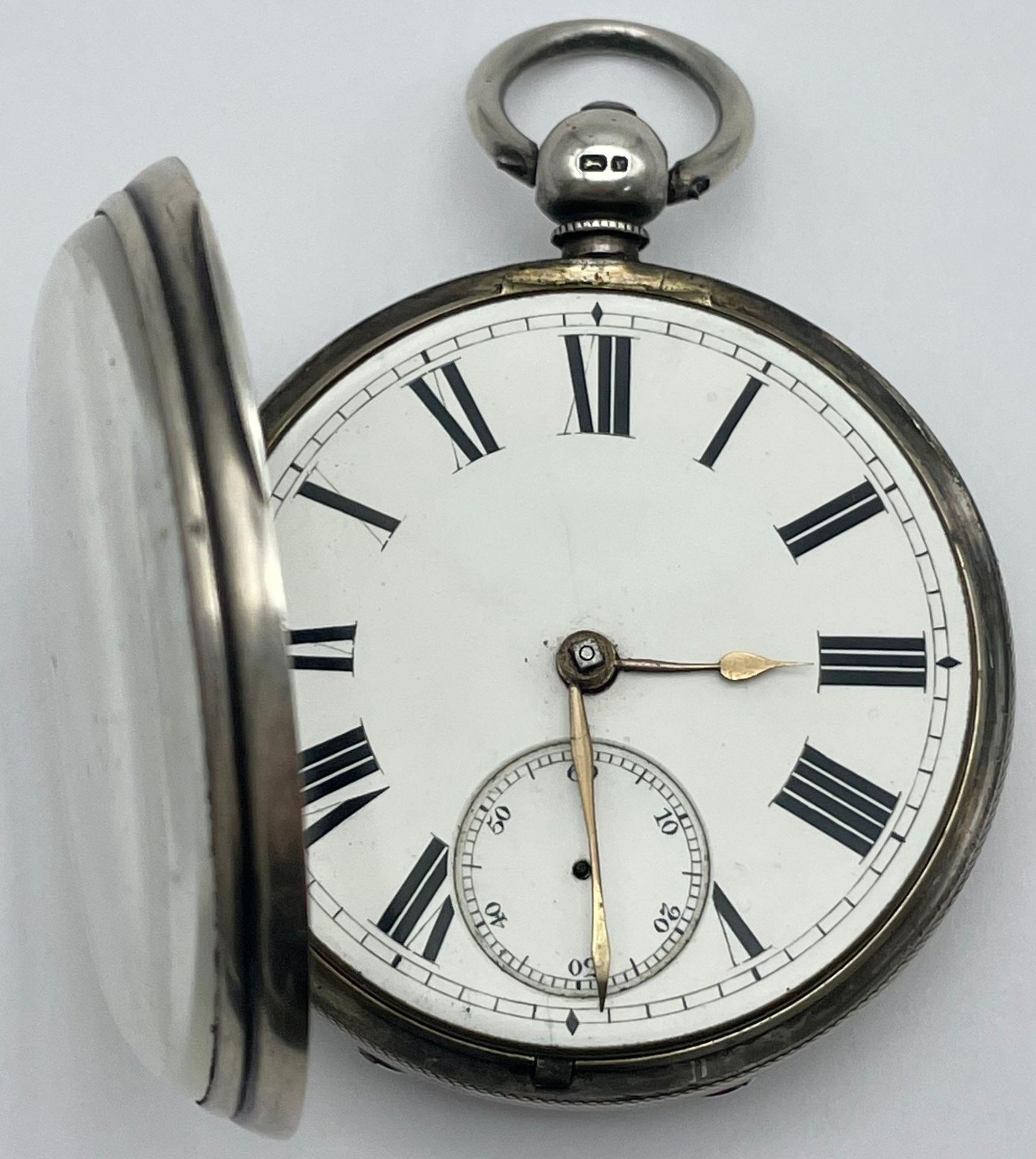 A Waltham Pocket Watch, Top winder, Hallmarked Silver in Good Condition (overwound), Plus Solid - Image 8 of 10
