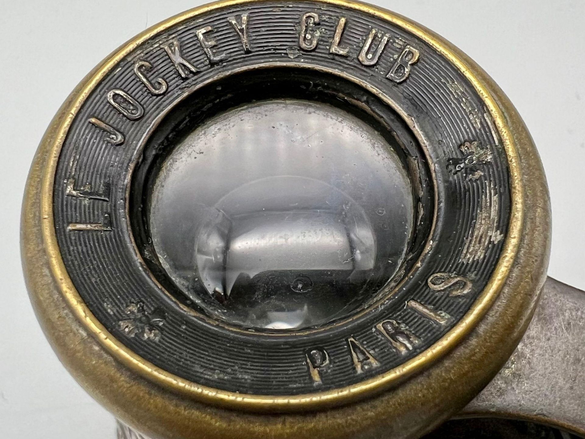 A Pair of Antique Victorian Silver Opera/Racing Glasses. Markings of Le Jockey Club Paris. - Image 4 of 4