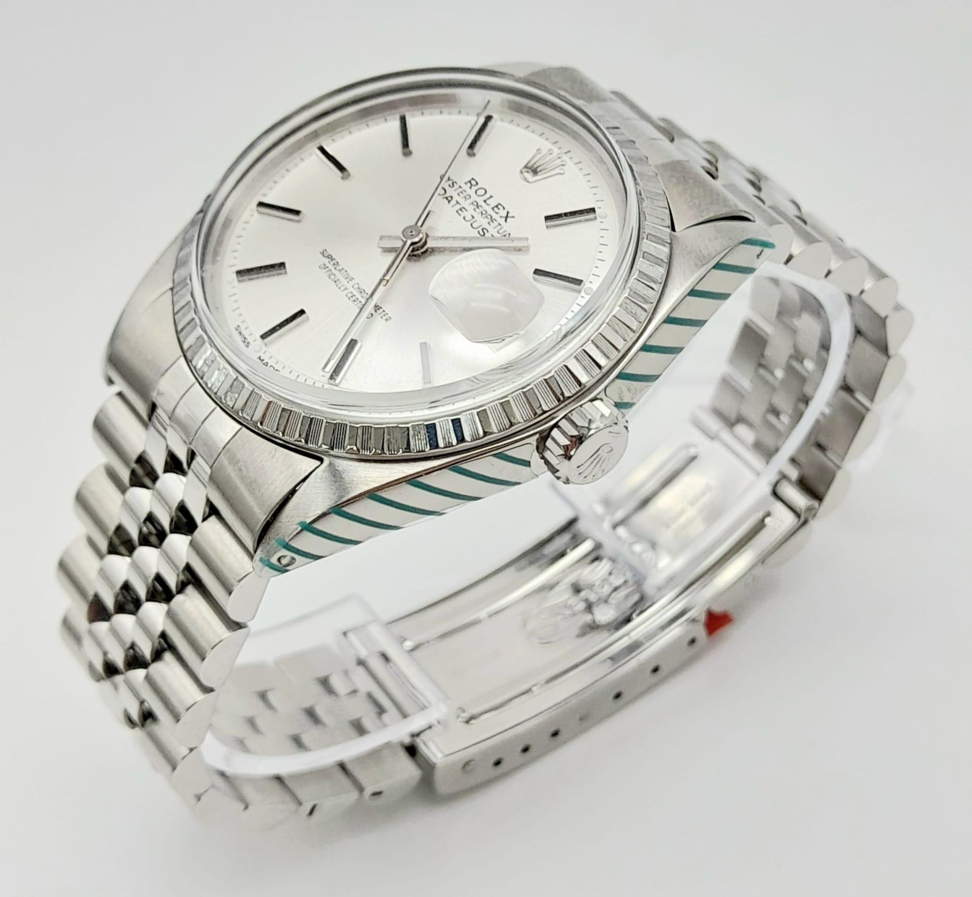 A 2007/8 Completely Overhauled Rolex Oyster Perpetual Datejust. All work completed by Rolex. - Bild 2 aus 9
