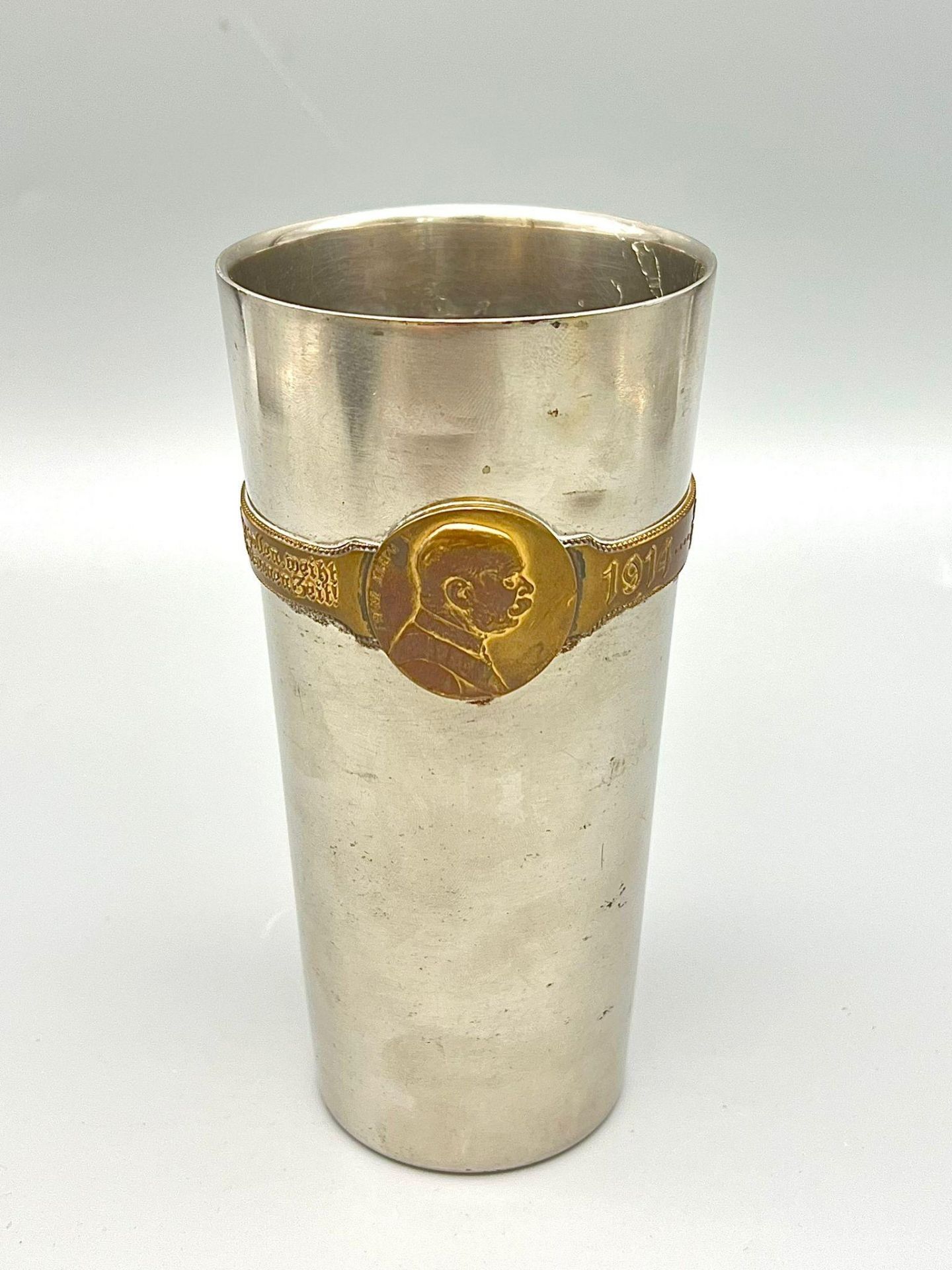 WW1 Austrian Kaiser Wilhelm Franz Joseph Veteran Officers Patriotic Cup. - Image 3 of 5