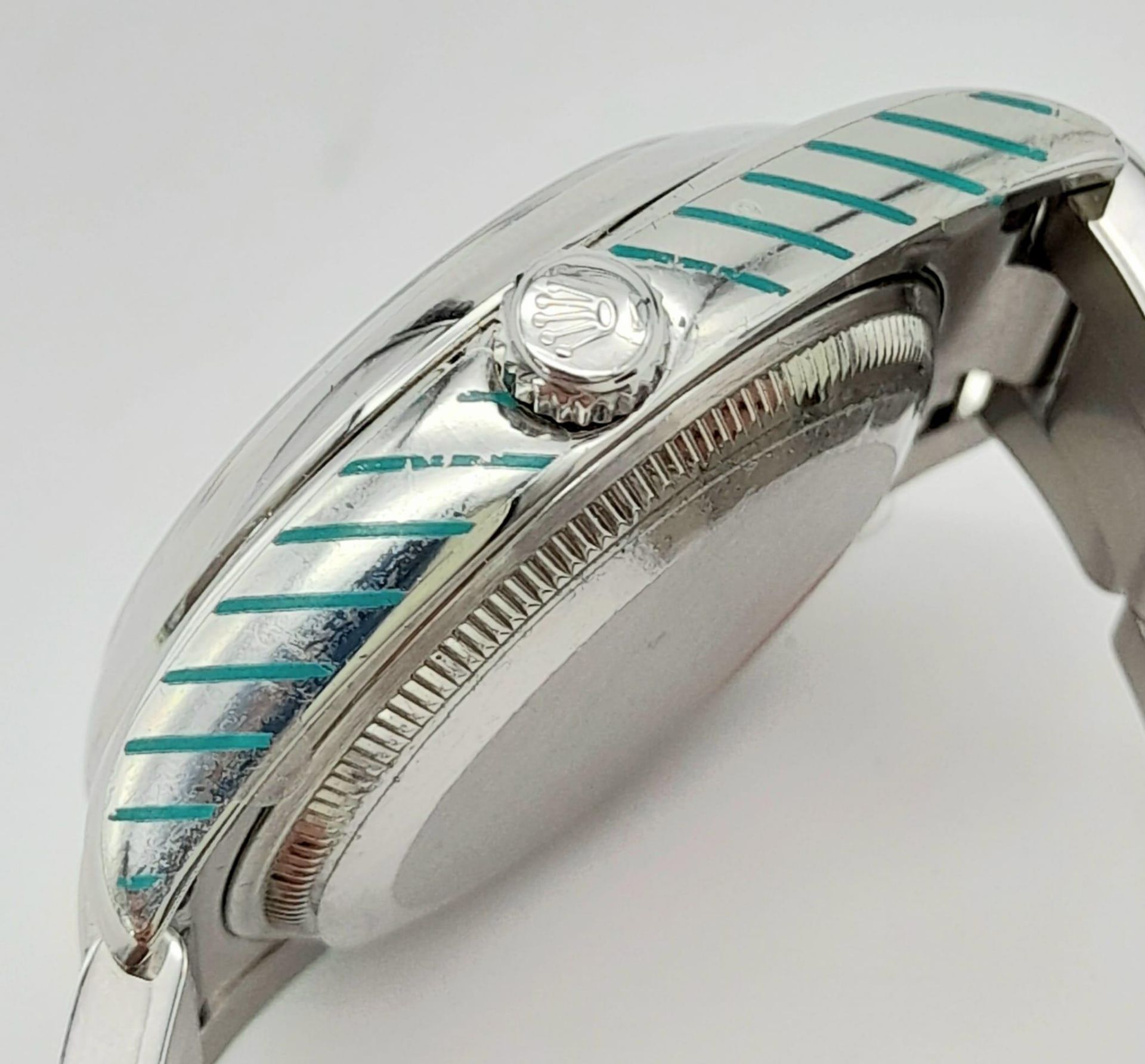 A 2006/7 Recently Serviced and Refurbished Rolex Oyster Perpetual Gents Watch. Refinished - Image 5 of 7