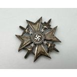 German Condor Legion Silver Grade Spanish War Cross. Made by Assman circa 1940 as a replacement.