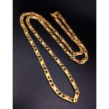A Vintage 9K Yellow Gold Link Chain/Necklace. 44cm. 8.91g
