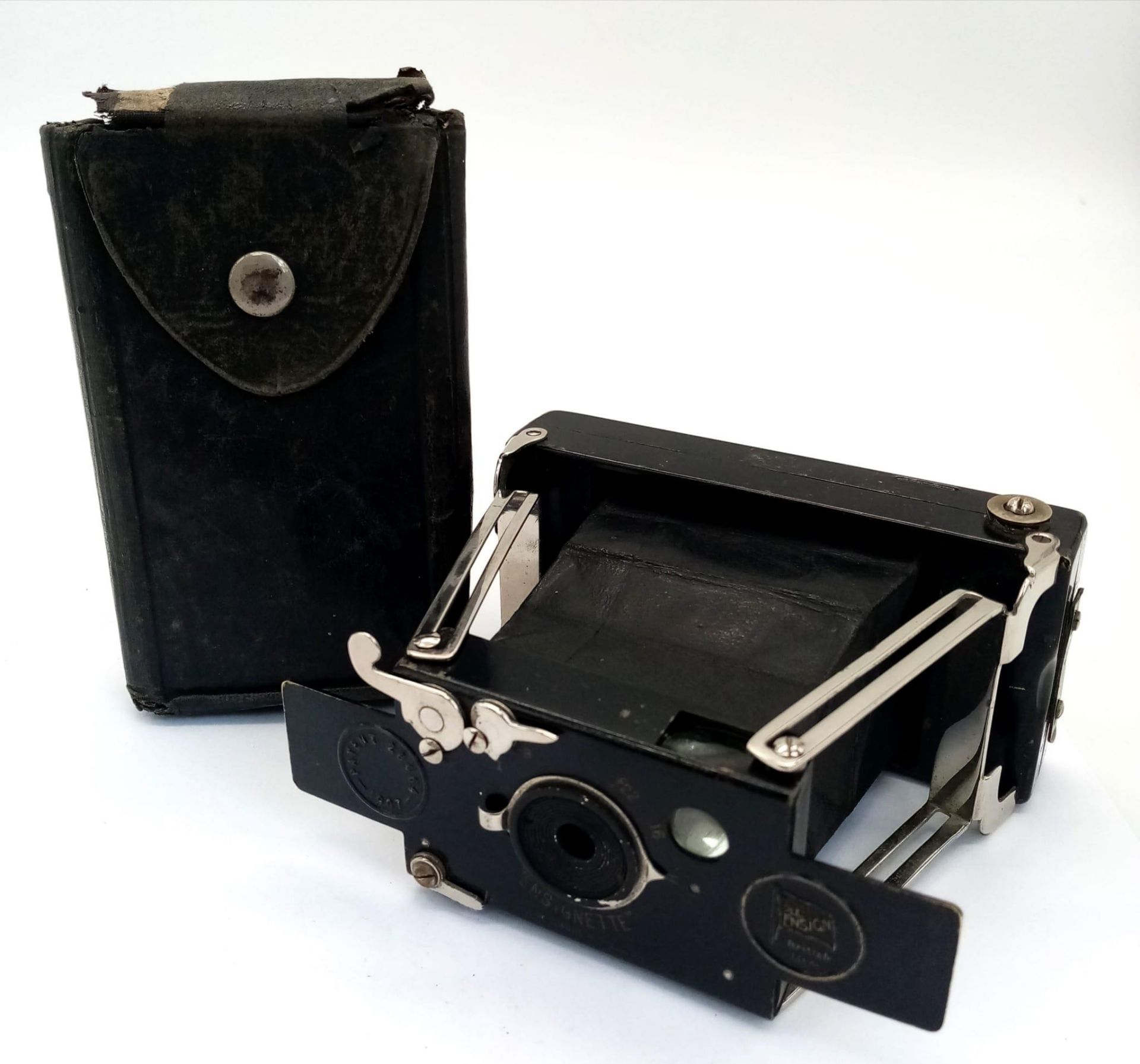 WW1 Era Mini Folding Camera. This once belonged to Cpl Sam Bicketon of the Army Service Corps who